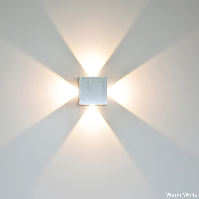 

YooE LED Wall Lamp 4W Indoor Lighting AC100V/220V Aluminum Decorate Wall Sconce Bedroom LED Wall Light Warm /Cold White