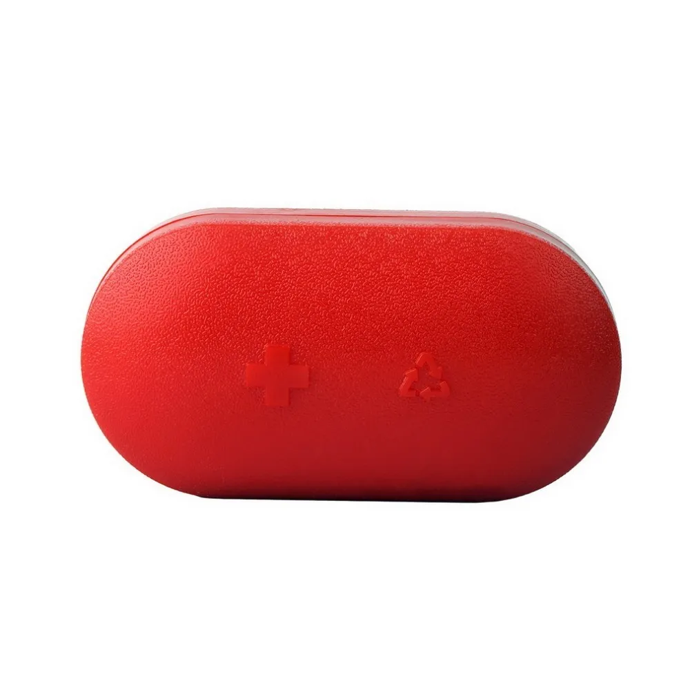 Контейнер для таблеток портативный дорожный аварийный набор первой помощи 6-Slot медицинская коробка для лекарств держатель Медицина коробка для лекарств красный синий