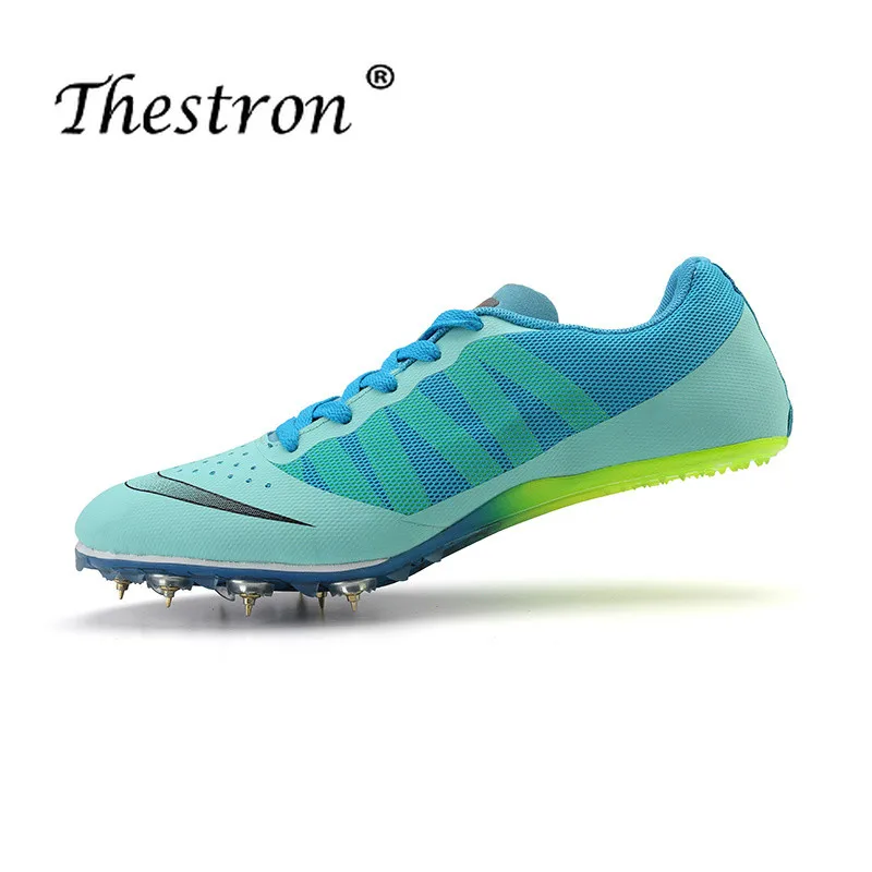 Thestron الأزواج المسار والميدان أحذية ألعاب القوى امرأة الربيع الصيف خفيفة الوزن الذكور تشغيل المسامير أحذية رياضية الأخضر المسامير حذاء Thestron الأزواج المسار والميدان أحذية ألعاب القوى امرأة الربيع الصيف خفيفة الوزن الذكور تشغيل المسامير أحذية رياضية الأخضر المسامير حذاء