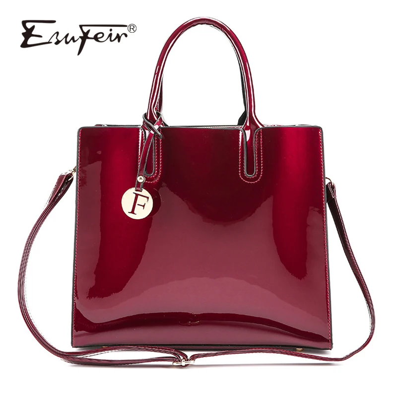 nrd.kbic-nsn.gov : Buy ESUFEIR Brand Fashion Patent Leather Women Bag Luxury Design Women Handbag ...