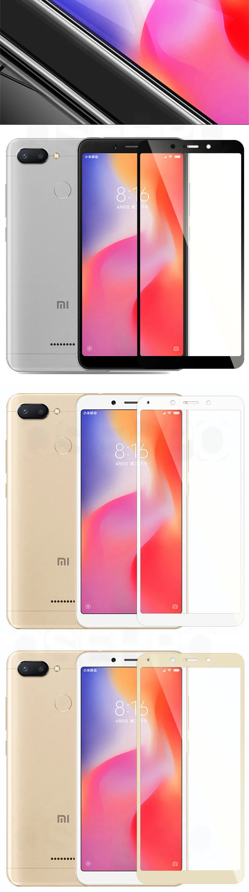 3D полное покрытие из закаленного стекла для Xiaomi Redmi 6A redmi 7A Защита экрана для Redmi 6 Redmi 5A 4X Защитная стеклянная пленка