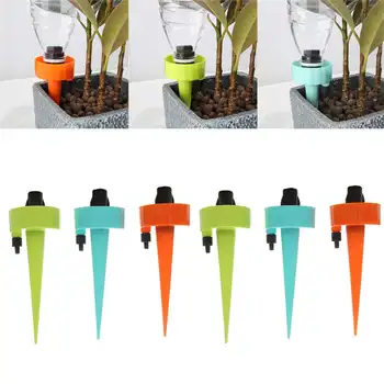 

6pcs irrigation syste Plant Self Watering Adjustable Stakes System Vacation Plant Waterer Self Automatic Watering Spikes Hot @40