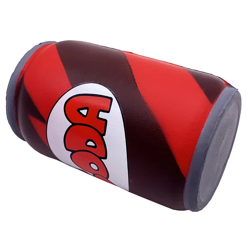 

10pcs rare squishy kawaii red pu toy Coke beer soda cans jumbo sqishy slow rising Simulation toy 12cm*9cm
