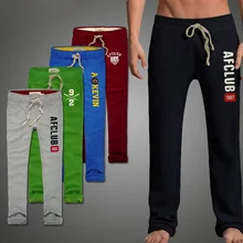 Новые осенние мужские штаны для бега из хлопка с вышивкой