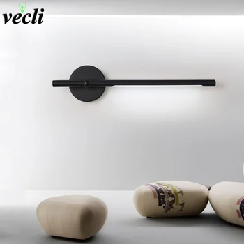 

NEW Minimalist wall light modern LED living room wall lamp Nordic creative aisle Iron Decoration lighting fixtures Black White