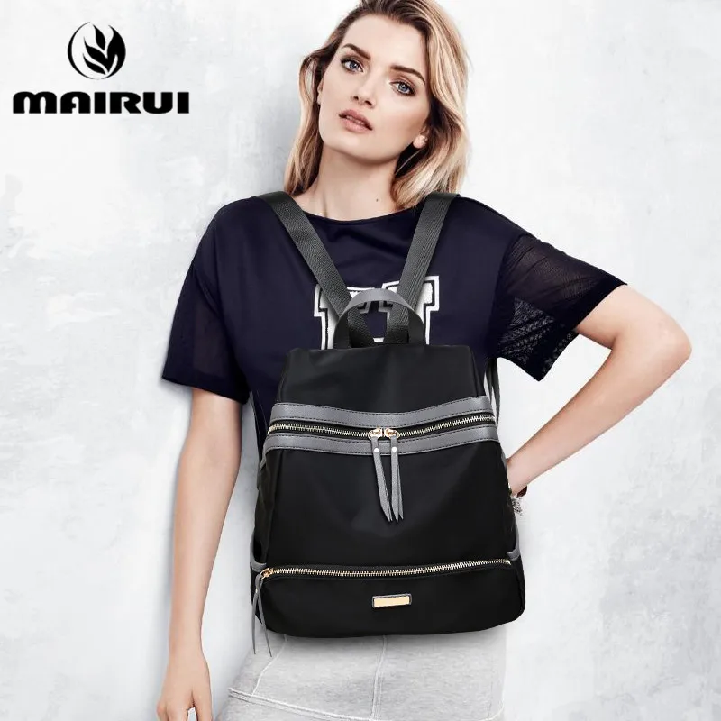 2016 New Women Backpack Waterproof Nylon Ladies Luxury Brand Designer Backpacks Girls Female Casual Travel Bags