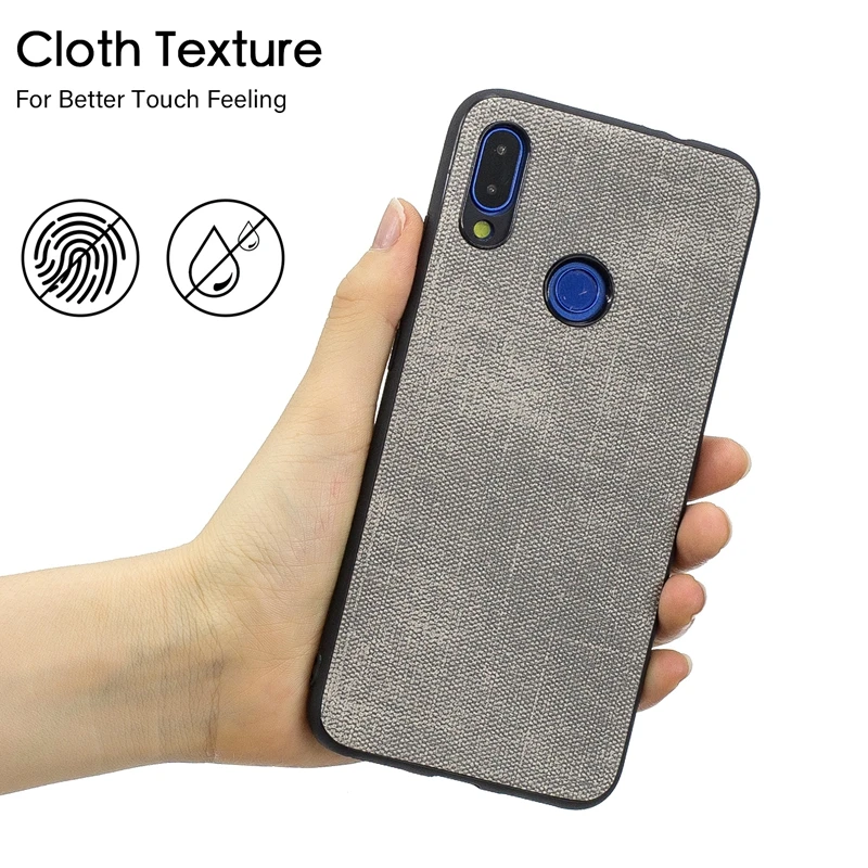 Роскошный джинсовый кожаный холщовый чехол для Xiaomi Redmi Note 7 телефона деловая