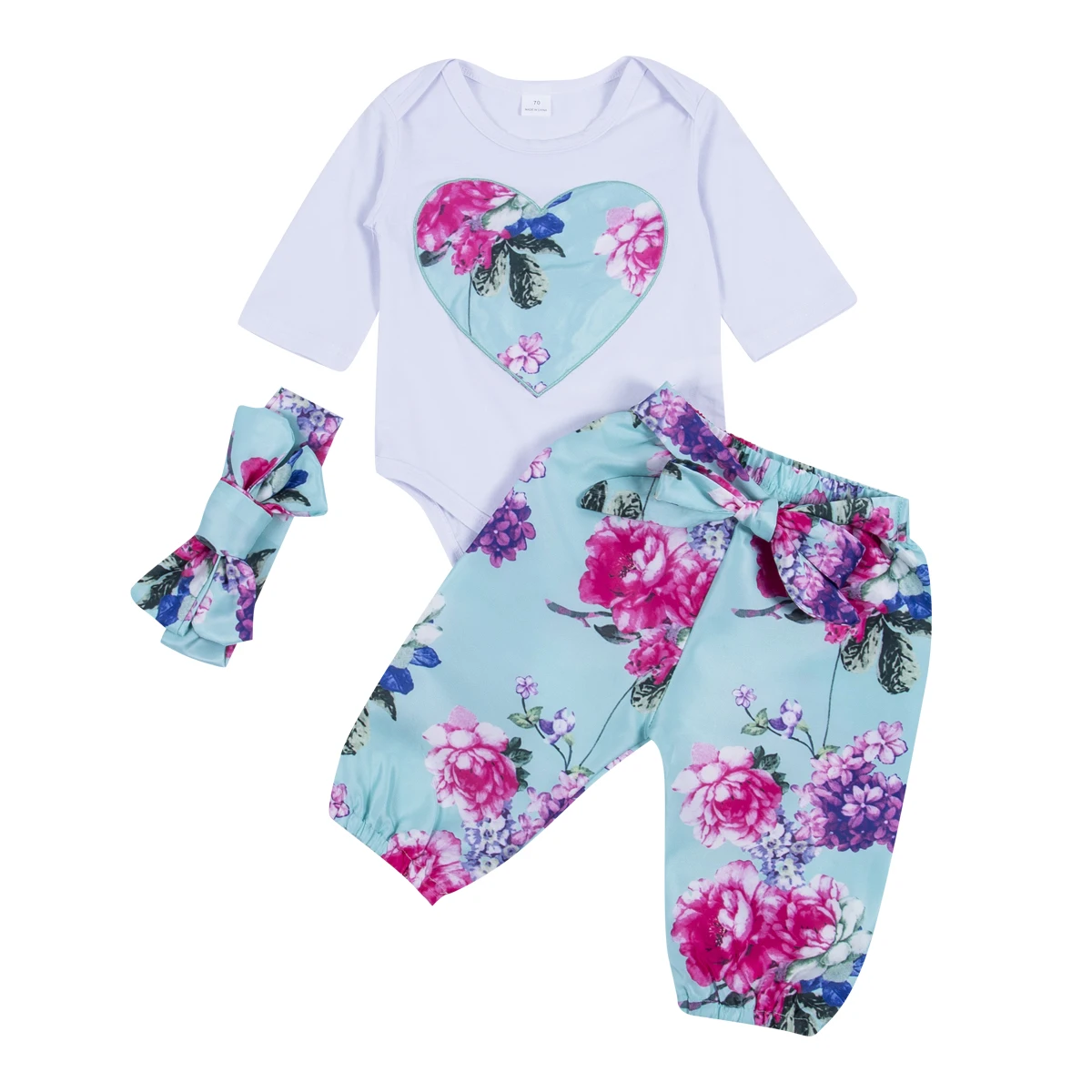 

Funny Newborn Baby Boy Cloth Girl Jumpsuit Romper Cotton Outfit Set Camo Outfit Infant Autumn Romper Long Sleeve Top+Long Pants