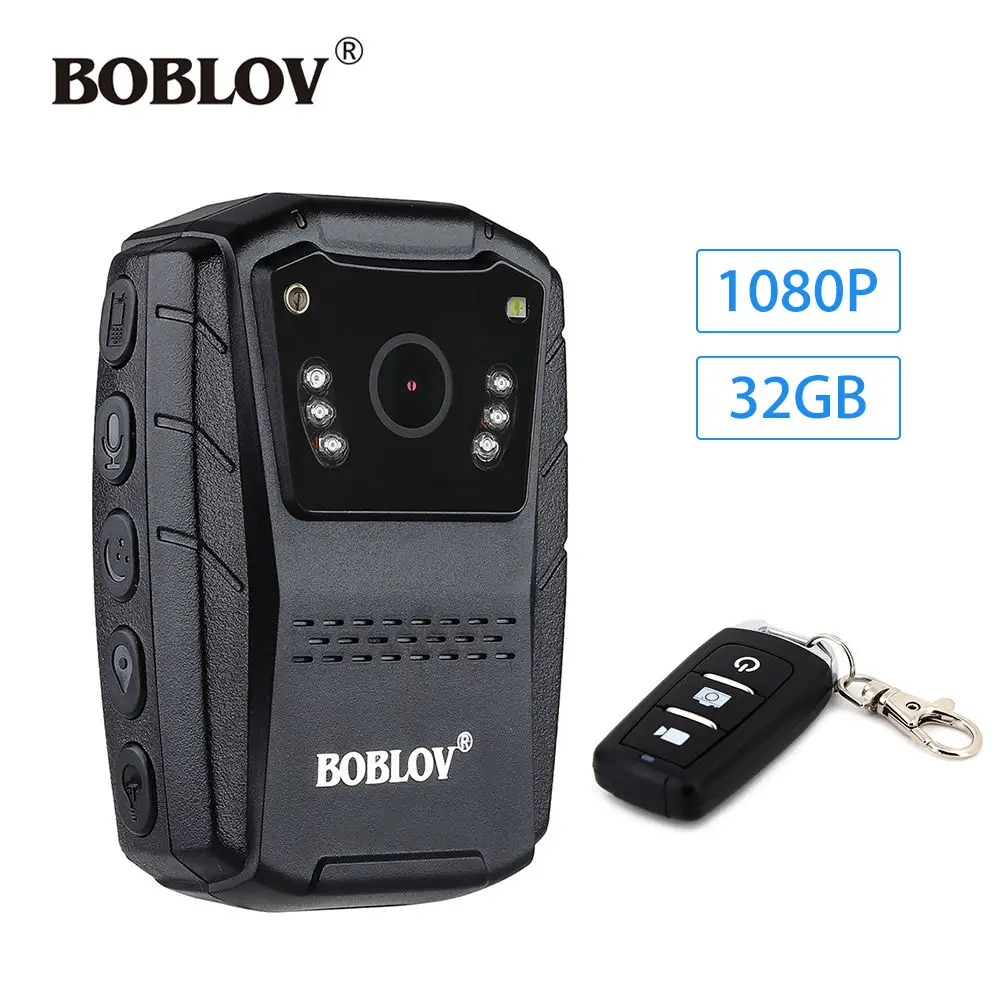 

BOBLOV S70 1080P 32GB 2.0" HD LCD Night Vision Body Worn Camera Security IR DVR Video Camcorder Guard Recorder+Remote Control