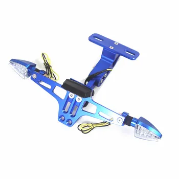 

Universal Motorcycle CNC Fender Eliminator License Plate Bracket Turn Signal Light Tail Custom Chopper Bobber Touring