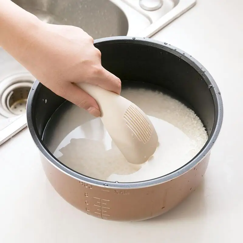 

Multi-functional Rice Sieve Washer Plastic Sifter Spoon Rice Soybeans Washing Tool Drainer Strainer Spoon with Hole Kitchen tool