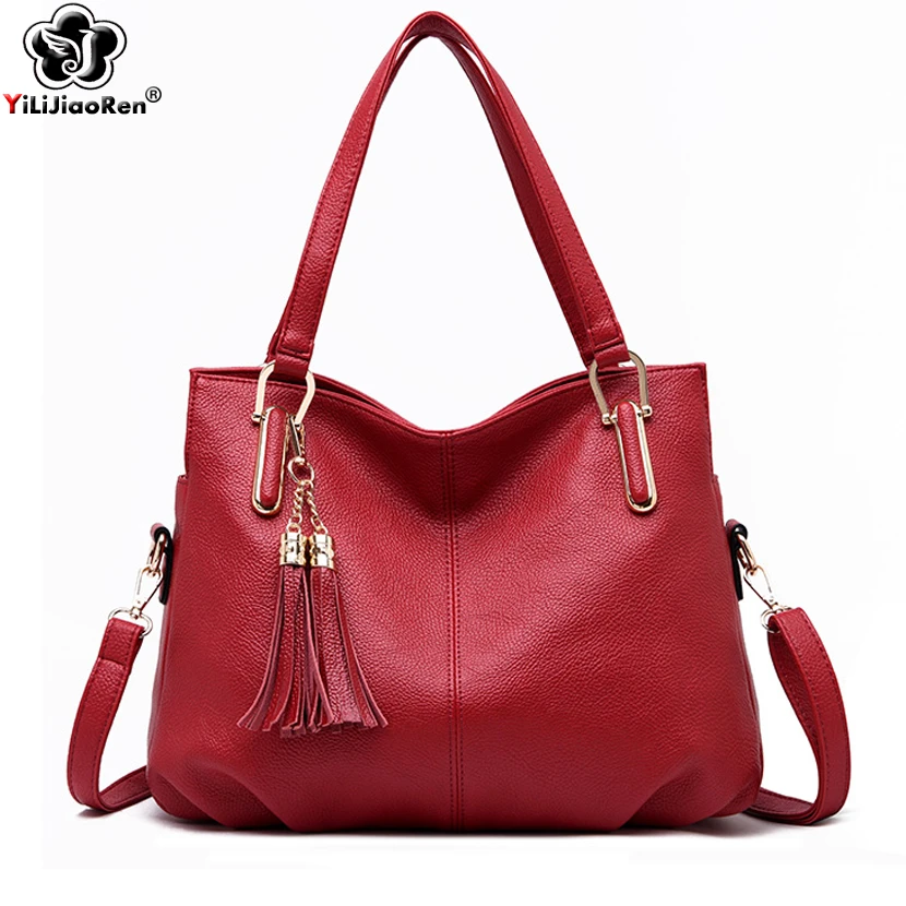 

Fashion Tassel Women Handbags Designer Large Capacity Women Bag Luxury Brand Leather Messenger Crossbody Bags for Women 2019 sac
