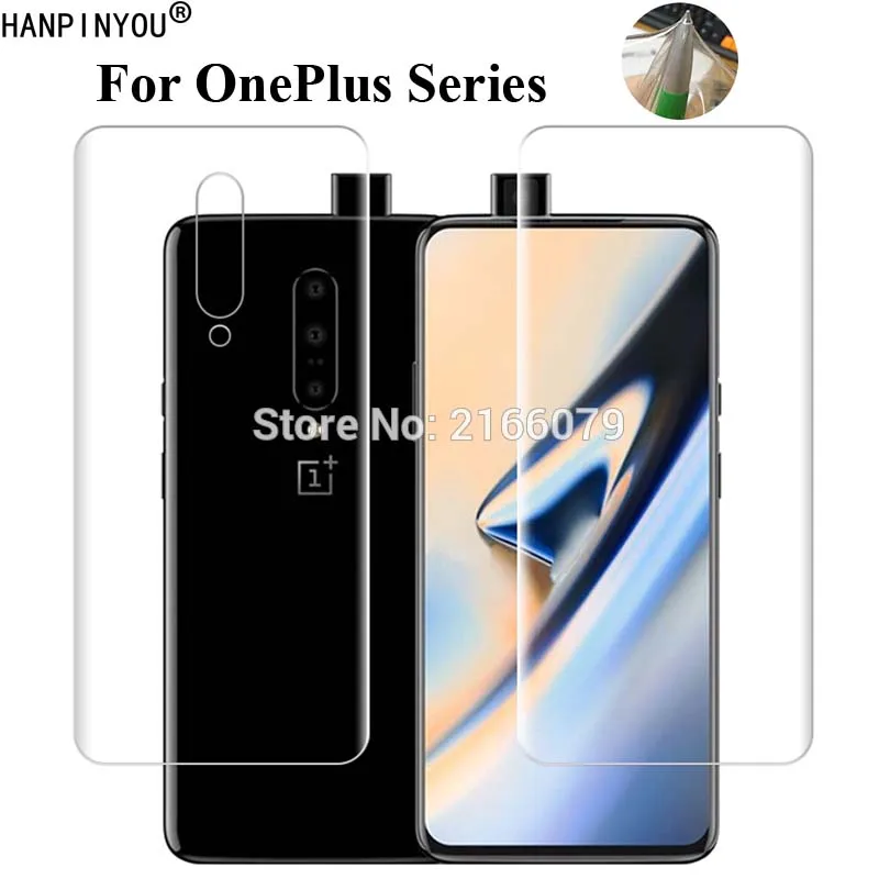 Для OnePlus 7 Pro 6T 6 5T 5 3t 3 мягкая задняя крышка из ТПУ Защитная прозрачная пленка не