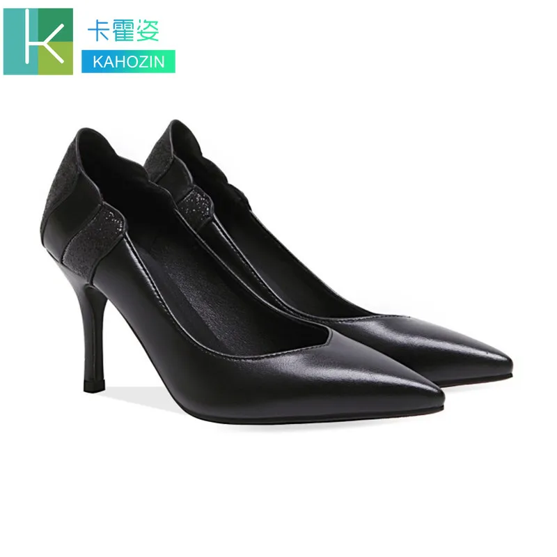 

2019 HOT Women Shoes Pointed Toe Pumps Patent Leather Dress High Heels Boat Shoes Wedding Shoes Zapatos Muje white pink size43