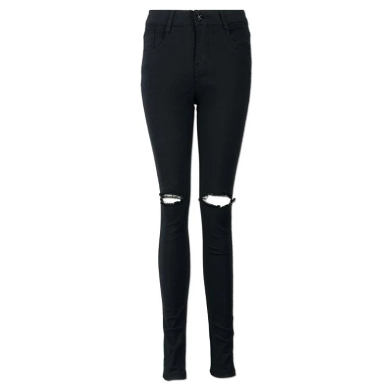 CHAMSGEND Hole Jeans Woman 2018 New Sexy Black Denim Pencil Pants Skinny Stretch Fitness Soft Tights Leggins Jeans Oc15 CHAMSGEND Hole Jeans Woman 2018 New Sexy Black Denim Pencil Pants Skinny Stretch Fitness Soft Tights Leggins Jeans Oc15