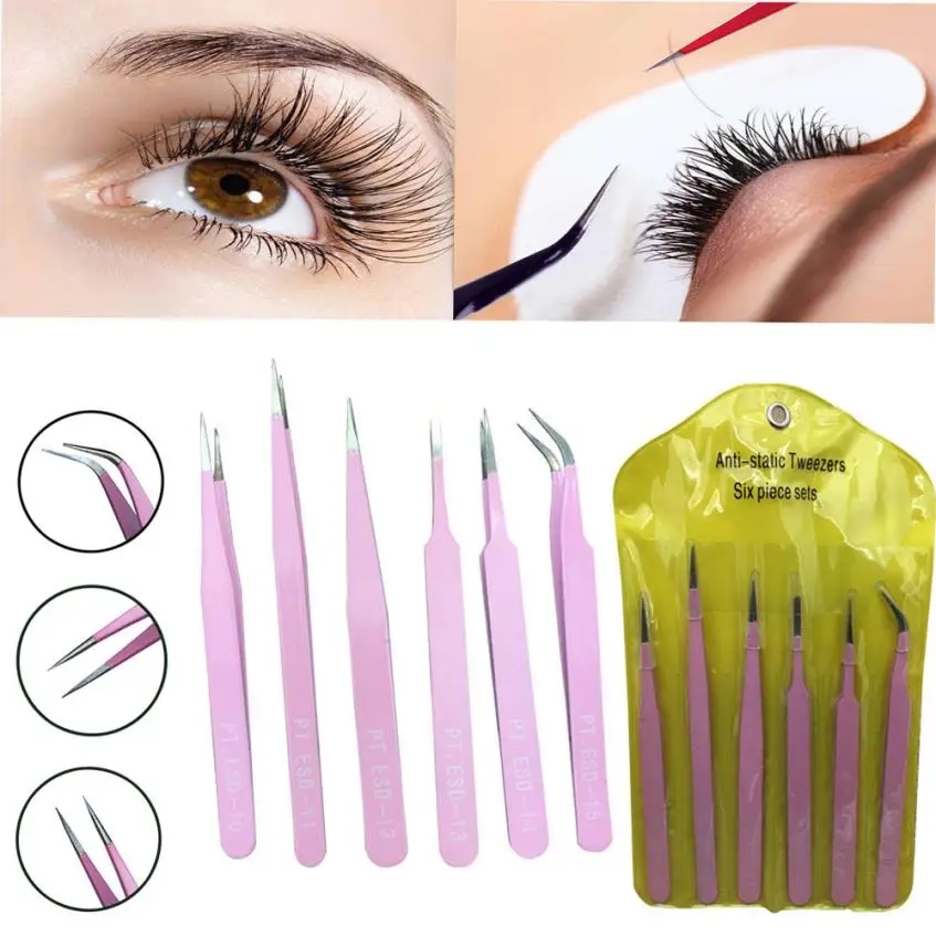 MintSun 6pcs/set BGA Precision Anti static Stainless Steel Eyebrow