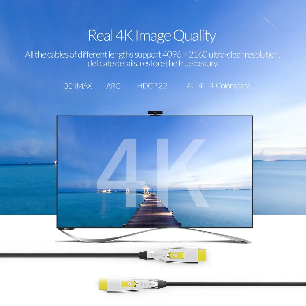 ORICO 2 в 1 переключатель свободно HDMI2.0 кабель HDMI к HDMI/Micro 4 60 Гц 18 Гбит/с для ТВ ПК