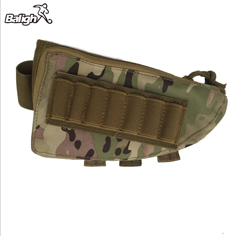 

Tactical Buttstock Ammo Portable Pouch Rifle Stock Shell Cartridge Hunting Holder Cheek Leather Pad