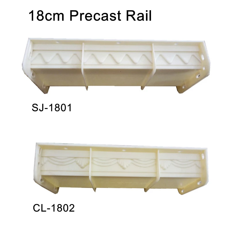 

18cm (7.09 in) Multi Pattern Balcony & Gardening Top-Bottom Shared Straight Precast Rail Concrete Mold