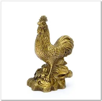 

free Copper rooster chicken copper feng shui ornaments fast