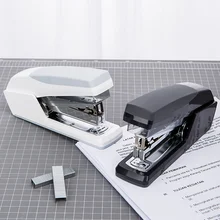 [4Y4A] 0368 Рабочая степлер офисная прищепка машина степлер один палец легко связывать 20 листов два цвета опционально