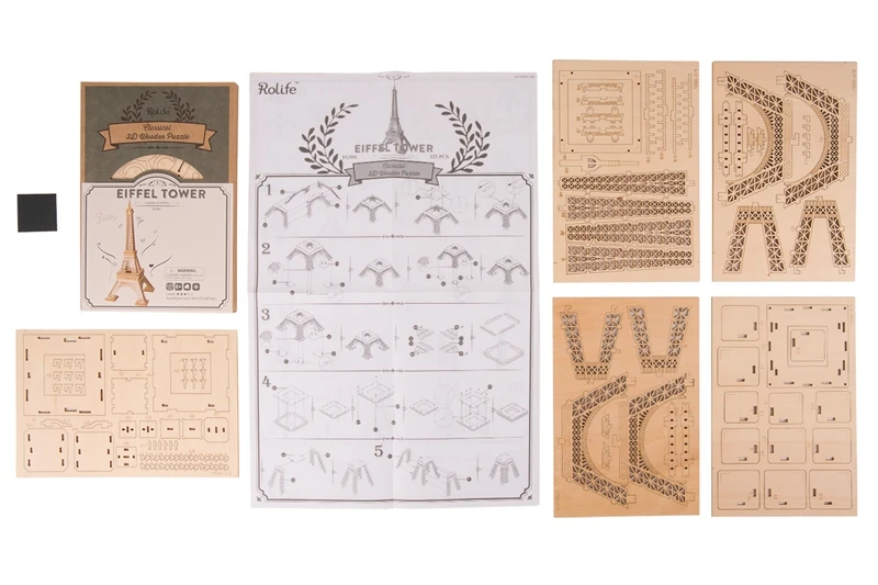 Pares de Madeira Ornamento para Crianças Kits de Construção Robotime Faça Você Mesmo Torre Puzzle Jogo Presente & Miúdo Amigo Modelo Brinquedo Popular Tg501 3d 14 miúdo amigo modelo kits de construção brinquedo popular tg501