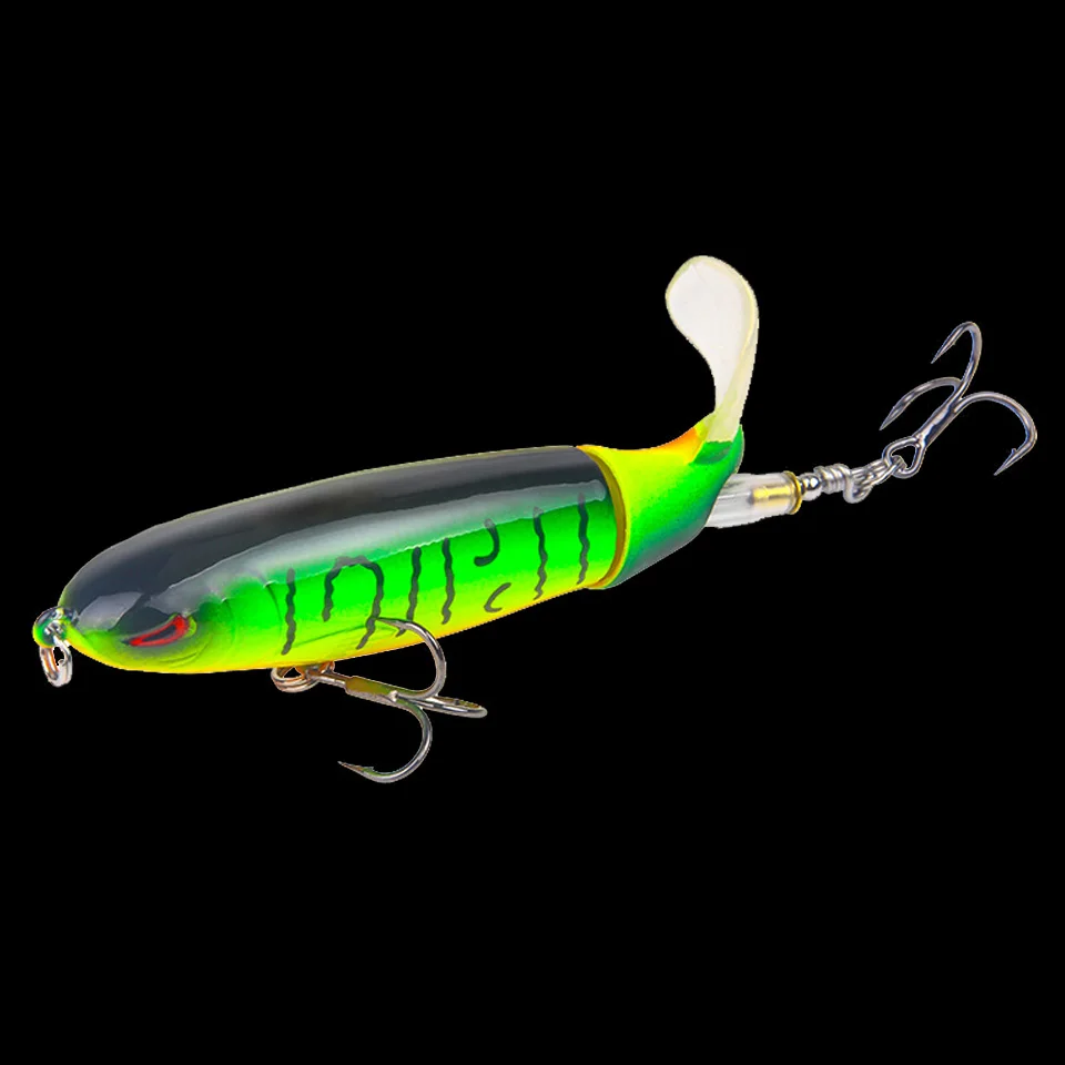 В коробке Качество Whopper Plopper 10 см/13 г Искусственная верхняя жесткая приманка для рыбалки воблер вращающийся мягкий хвост рыболовные снасти