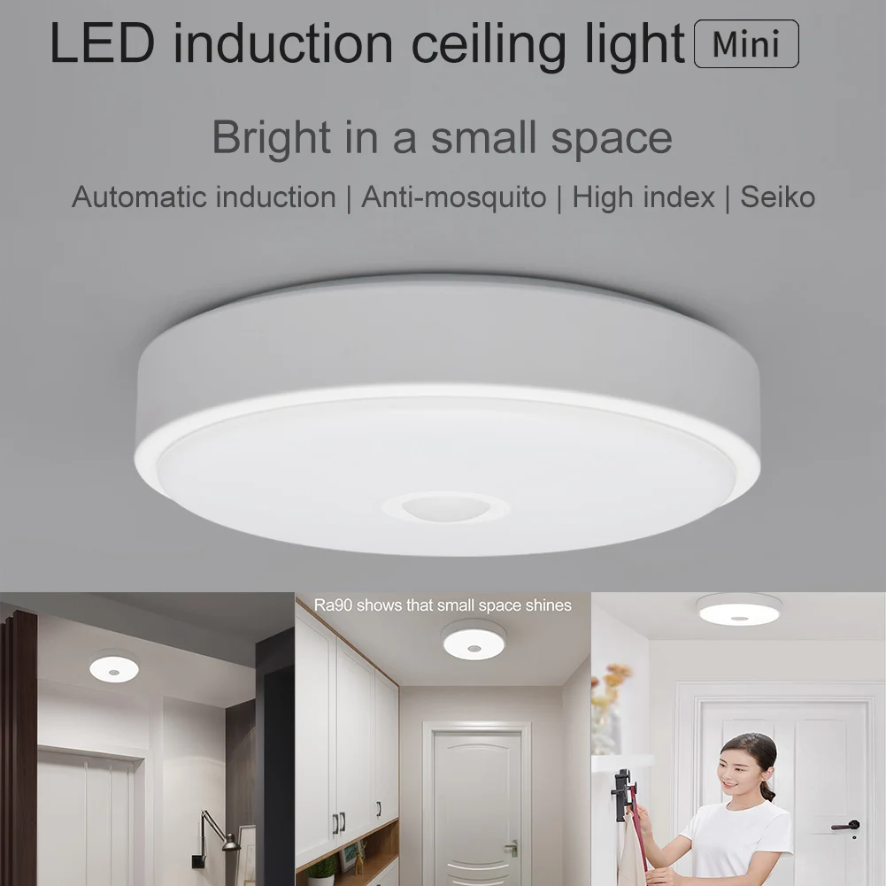 

Human Body Photosensitive Sensor Induction LED Ceiling Light Eye Protection Smart Remote Control