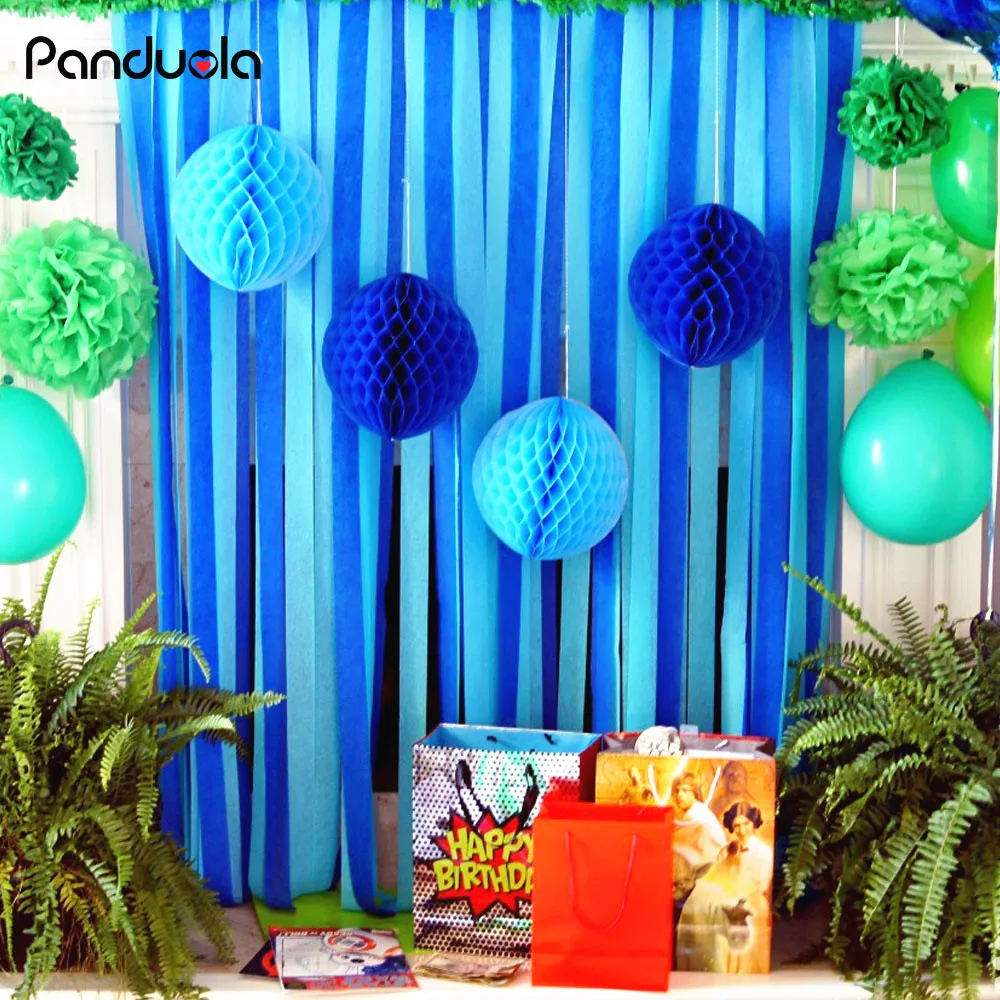 4.5cm*10m Crepe Paper Streamers DIY Paper Garland Photography Backdrops