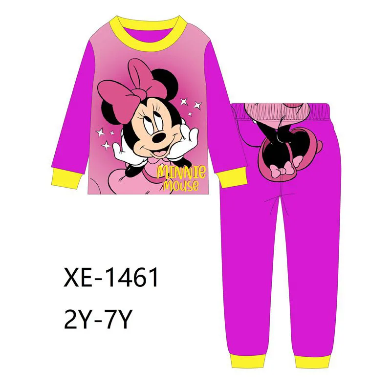 Infantil, пижамные комплекты с Минни, г., детский пижамный комплект с героями мультфильмов, пижама для мальчиков, одежда для детей, XE-1461