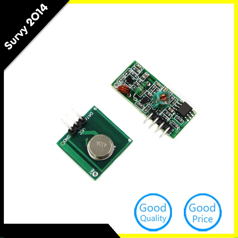 

433Mhz RF transmitter and receiver kit