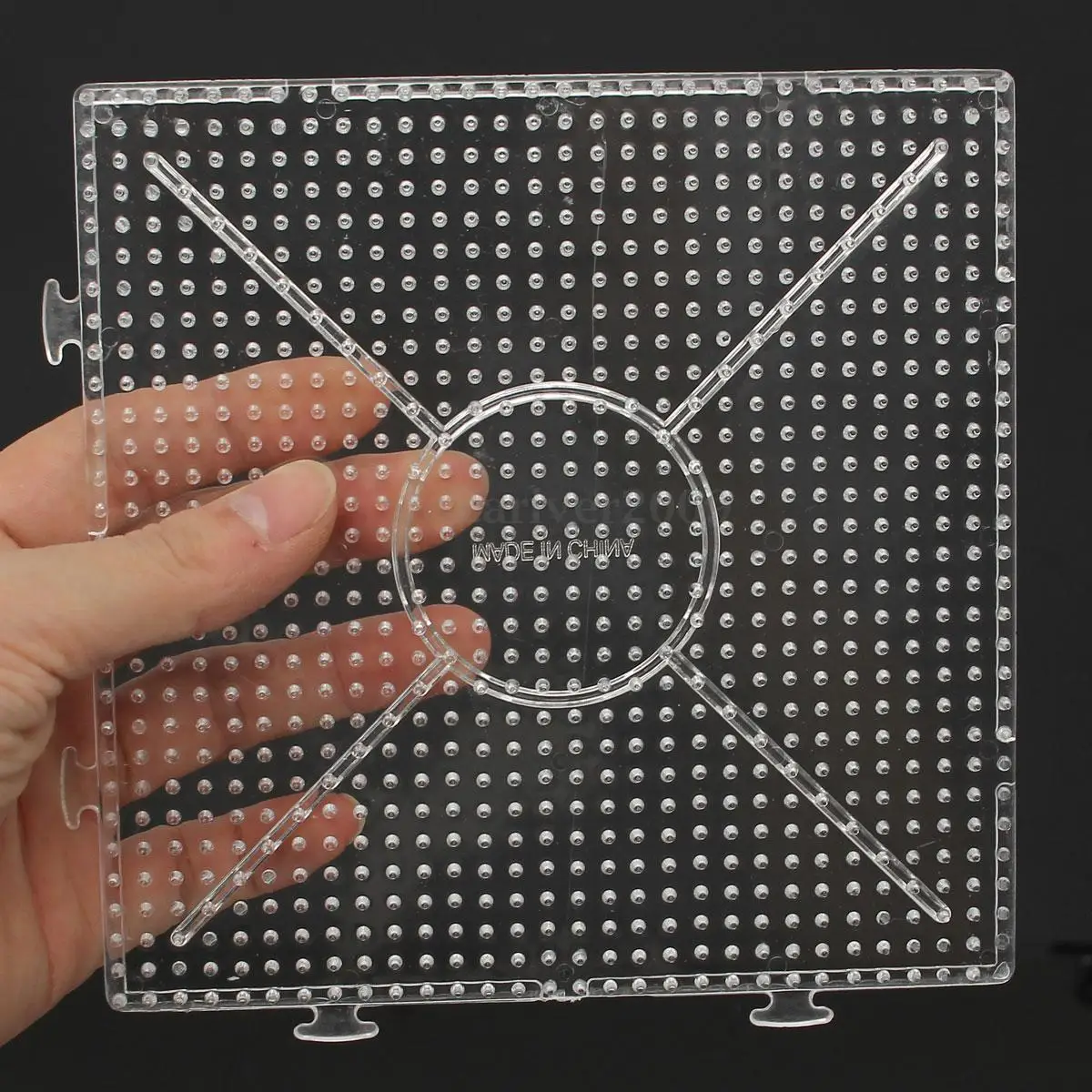 

4pcs ABC Clear 145x145mm Square Large Pegboards Board for Hama Fuse Perler Bead