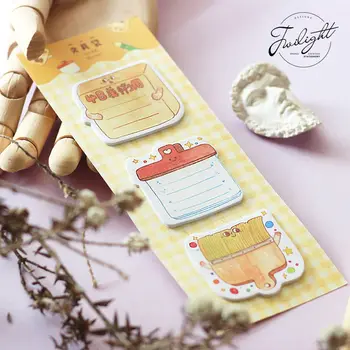 

Coloffice 1PC Creative Memo Pads Sticky Notes Kawaii Cute Meatballs Paper Notepad Diary Scrapbooking Stickers Office Supplies