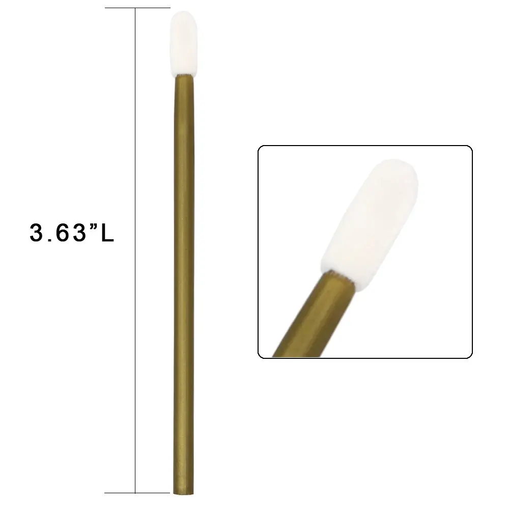 1000pcs Disposable Makeup Lip Brush Lipstick Gloss Wands Applicator Make up Tool Champagne Portable Cosmetic Beauty 3