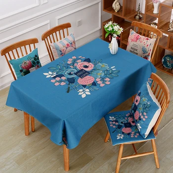 

Cotton linen tablecloth, European tablecloth coffee table cloth, modern minimalist rectangular tablecloth