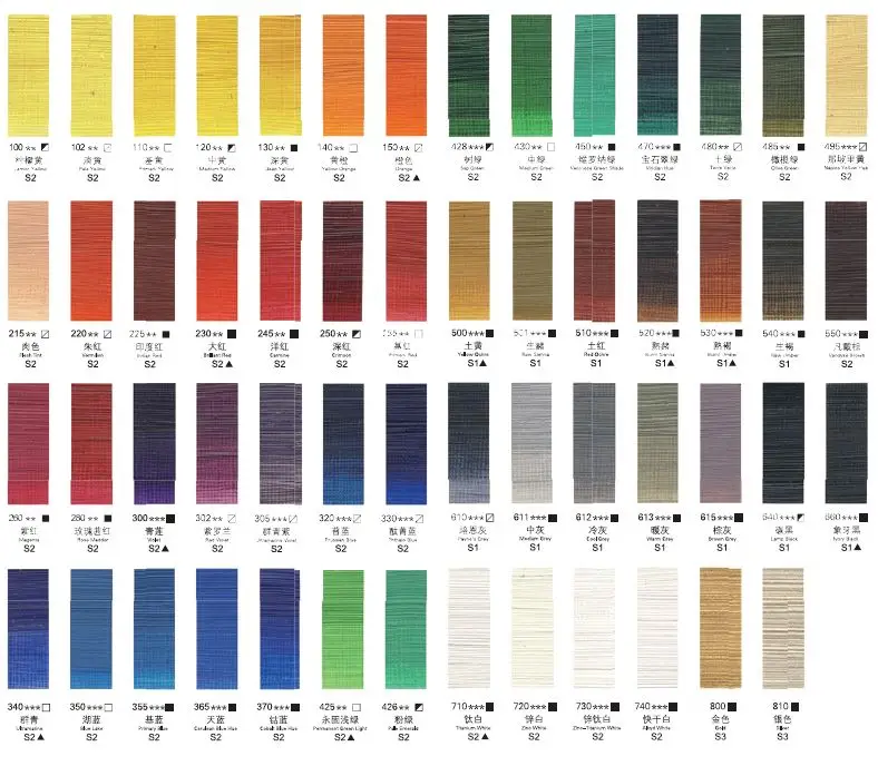 Winsor & Newton 55 Full Colors Fine Oil Color Paints 45ml Professional Artist