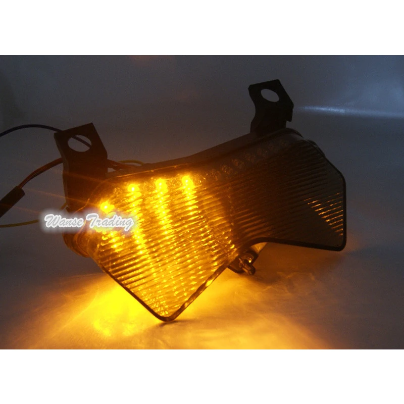 Smoke LED Tail Light Integrated with Turn Signals For 2003-2004 Kawasaki Z750S