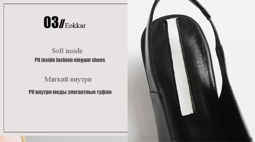 Eokkar/ г. Женская обувь с острым носком Модные Повседневные туфли-лодочки пикантные женские туфли без задника из коровьей кожи на низком каблуке, на шнуровке, из PU искусственной кожи, большие размеры, черный цвет, 34-42