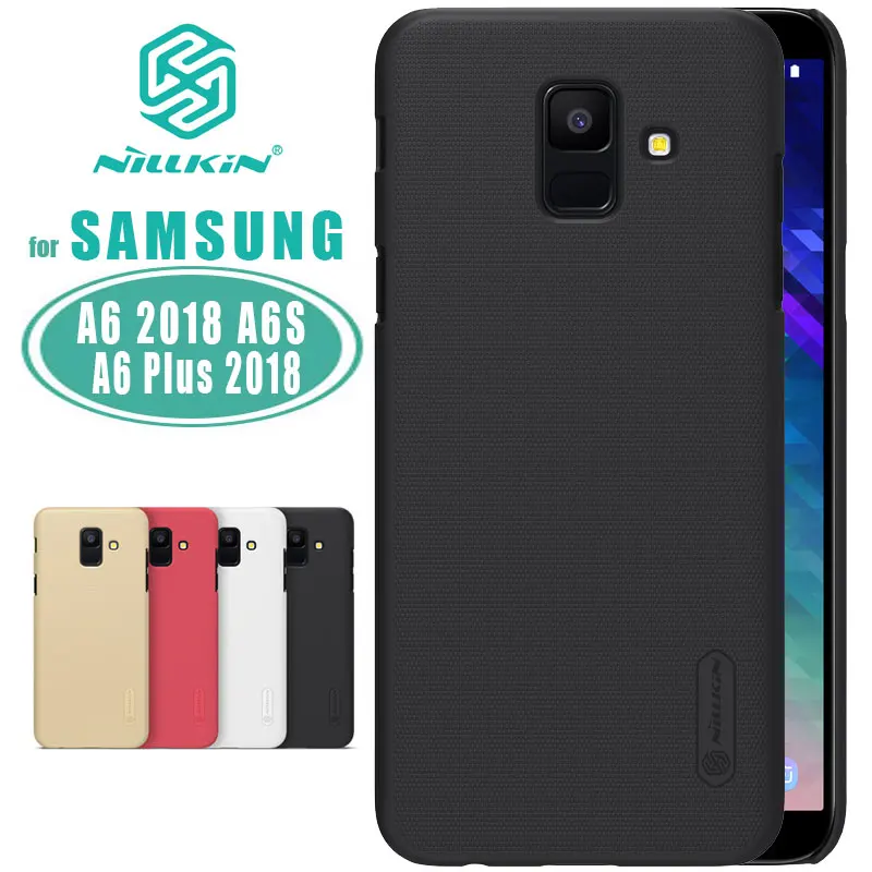 

Nillkin For Samsung A6 2018 A6S Case BACK Cover Frosted Shield Hard Case For Samsung Galaxy A6 Plus 2018 5.6'' & 6.0'' CASE