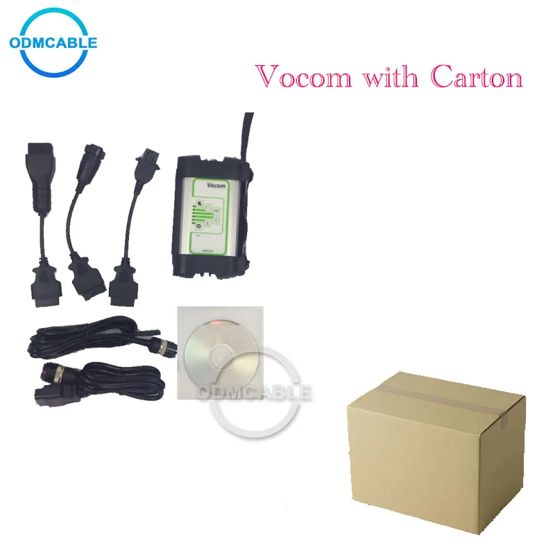 

Full scanner vocom 88890300 Interface with 12 pin cable for renault construction equipment Excavator truck diagnostic scanner