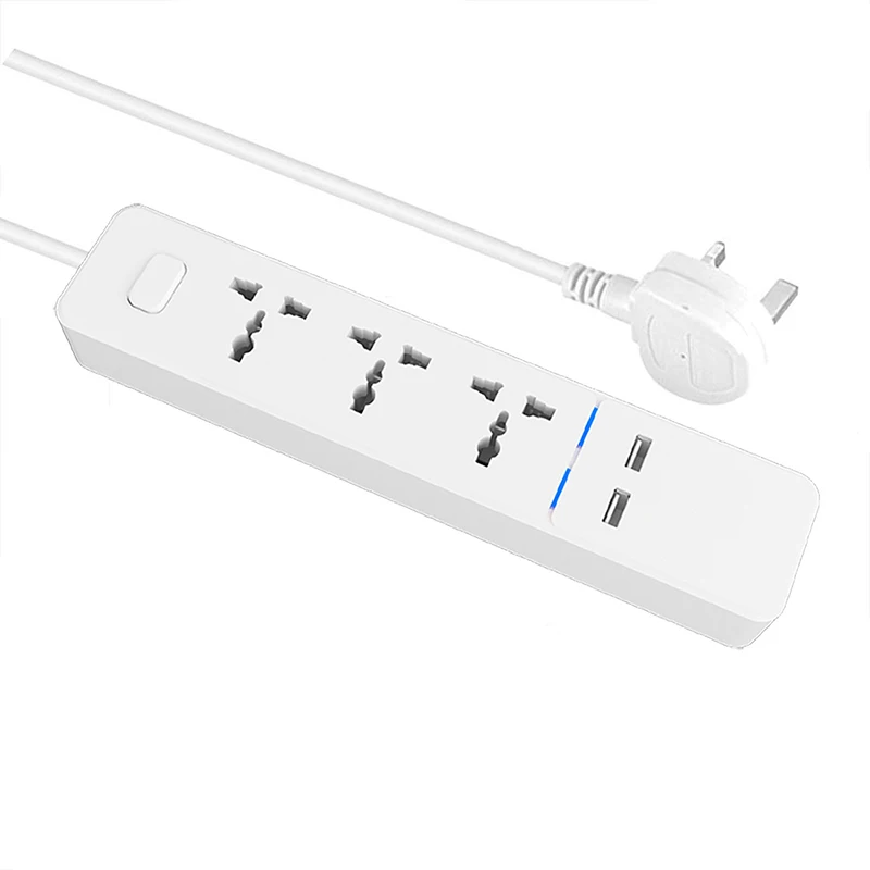 Лента питания с usb портами длинный шнур универсальная розетка 3 выхода защита от