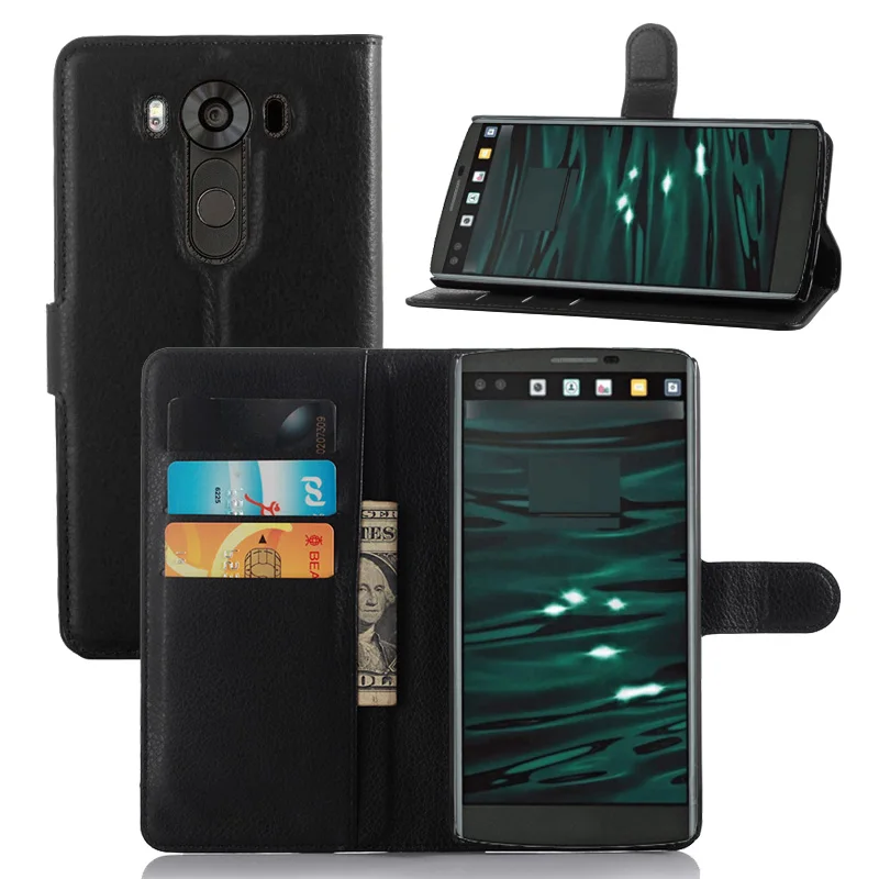 Чехол для телефона LG V10 G4 Pro откидная задняя крышка из искусственной кожи