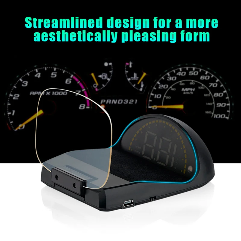 

HUD C700s Car Head Up Display OBDII+GPS System Overspeed Warning Mirror Digital Projection Car Head-Up Display