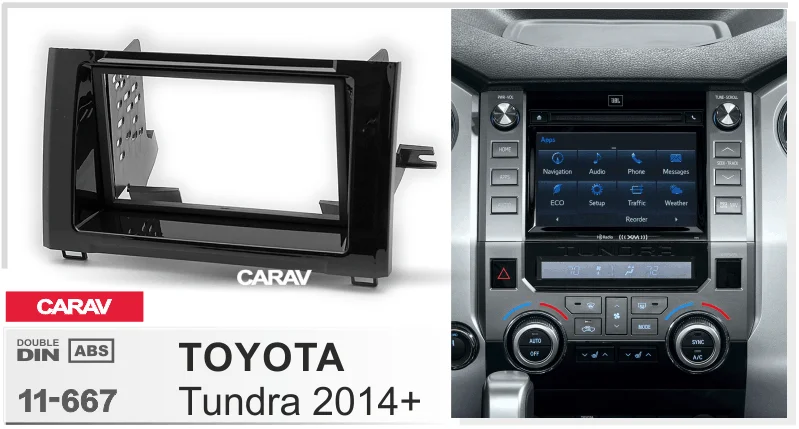 CARAV 11-667 Высокое качество автомобильная рамка радио фасции для TOYOTA Tundra