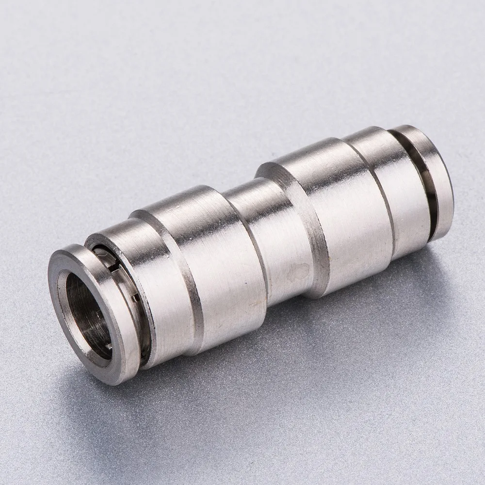 

10mm pneumatic union straight male tube fittings metal straight male connector