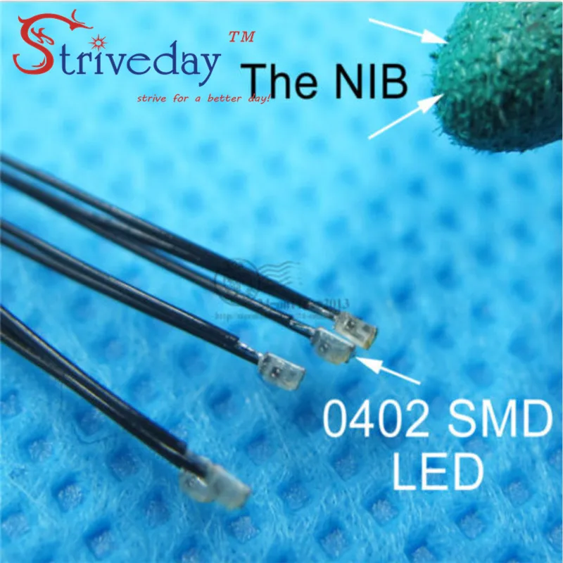 5 шт./лот 0402 SMD предварительно припаянные micro litz Проводные светодиодные выводы