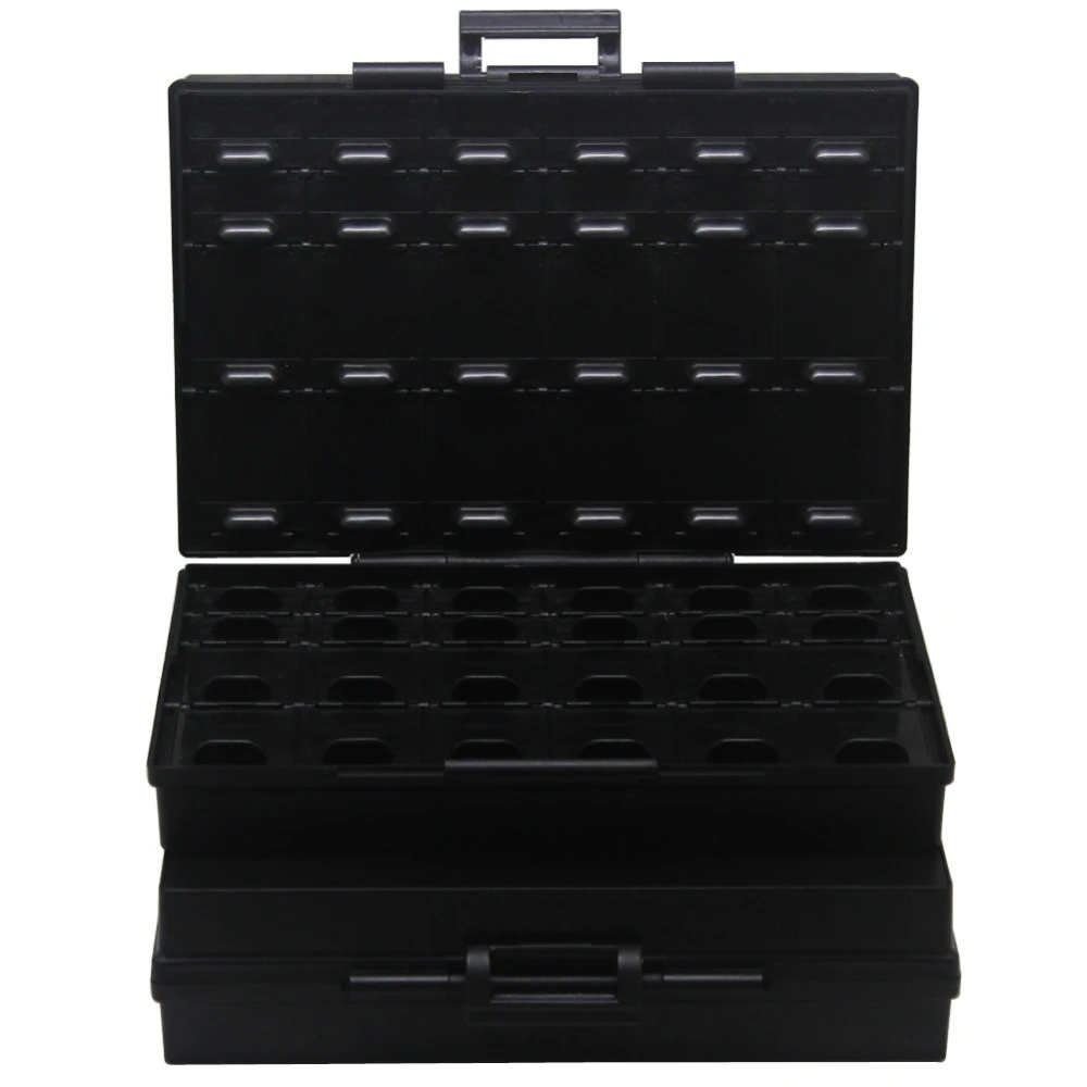 esd safe tackle box Electrical Box Extender Aidetek BOXALL48 ESD Safe Enclosure For Surface  Mount Components & Tweezers Storage Aluminum Electronic Enclosure