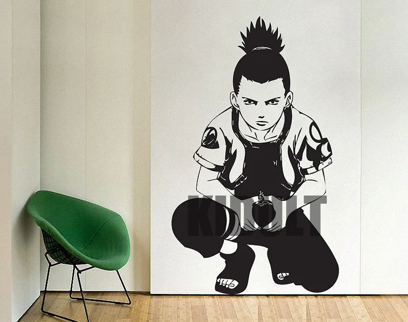 Shikamaru Naruto Cartoon Characters Wall Stickers Wall Decals Home