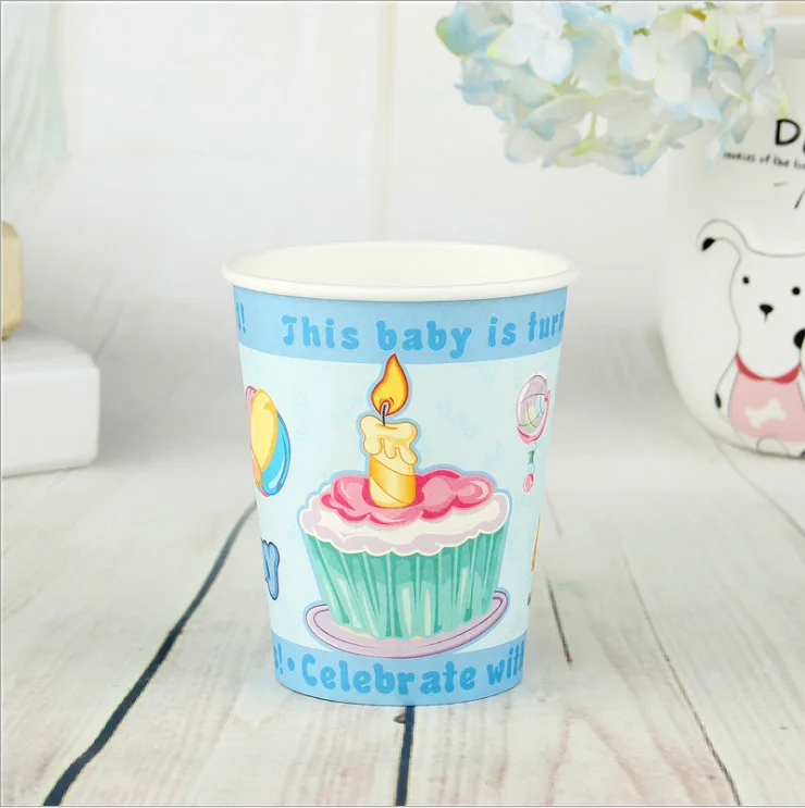 FANLUS Creative Princess Friendship Birthday Party Paper Cups Disposable Tableware (6pcs), Multi Color Party Supplies (2)