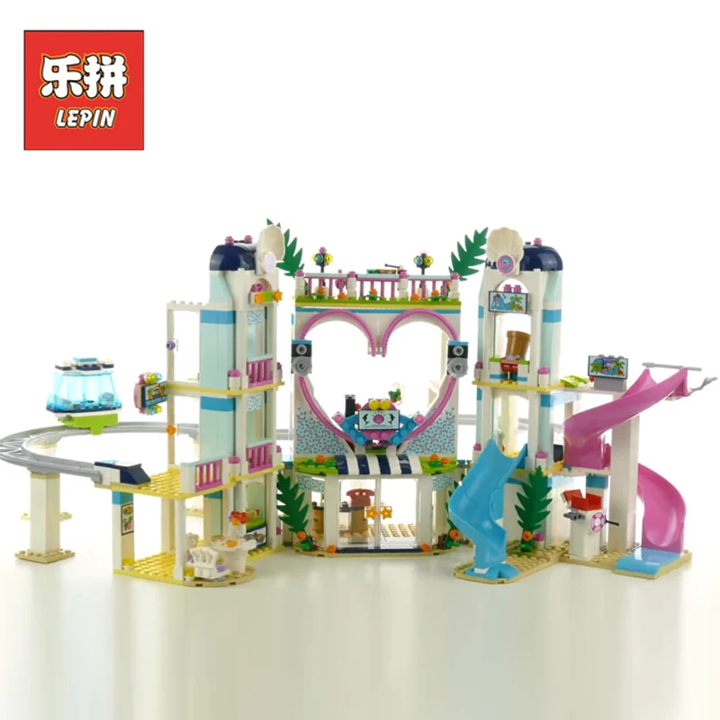 

2018 New Lepin 01068 1139Pcs Friends Heartlake City Resort Sets Compatible 41347 Model Building Kits Blocks Bricks Girl Toy Gift